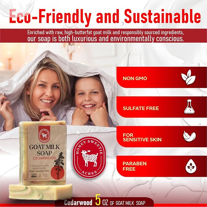 Honey Sweetie Acres Cedarwood Goat Milk Soap - Image 5
