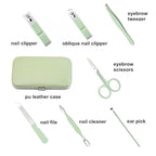 QURIPE 7pcs Manicure Set, Nail Clippers Kit, Stainless Steel Manicure Kit - Image 3
