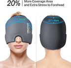 ONLYCARE Migraine Relief Cap, Soothing Migraine Mask, Upgraded Odorless Gel Ice - Image 4