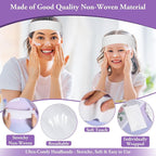 Sublaga 70 Pcs Disposable Spa Facial Headbands, Elastic Headband Wrap - Image 5