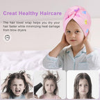 Unicorn Castle Microfiber Hair Towel - Image 5