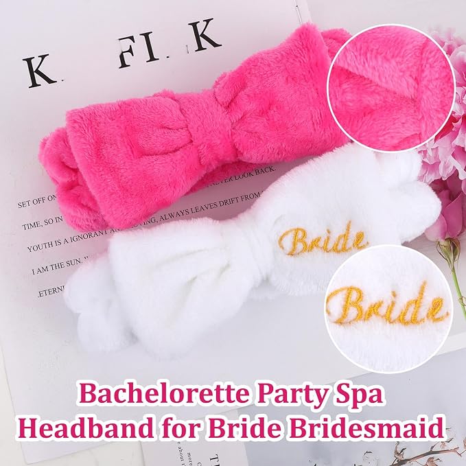 CIEHER Spa Headband, Bride & Bridesmaid Gifts, Skincare Makeup Face Wash - Image 6