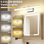 SOLFART 31.5 Inch Dimmable Bathroom Vanity Lights Over Mirror 5 Color - Image 3
