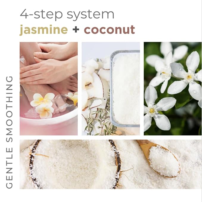 BCL Spa Jasmine + Coconut Professional Pedicure Kit Foot Spa Set – Exfoliate - Image 7