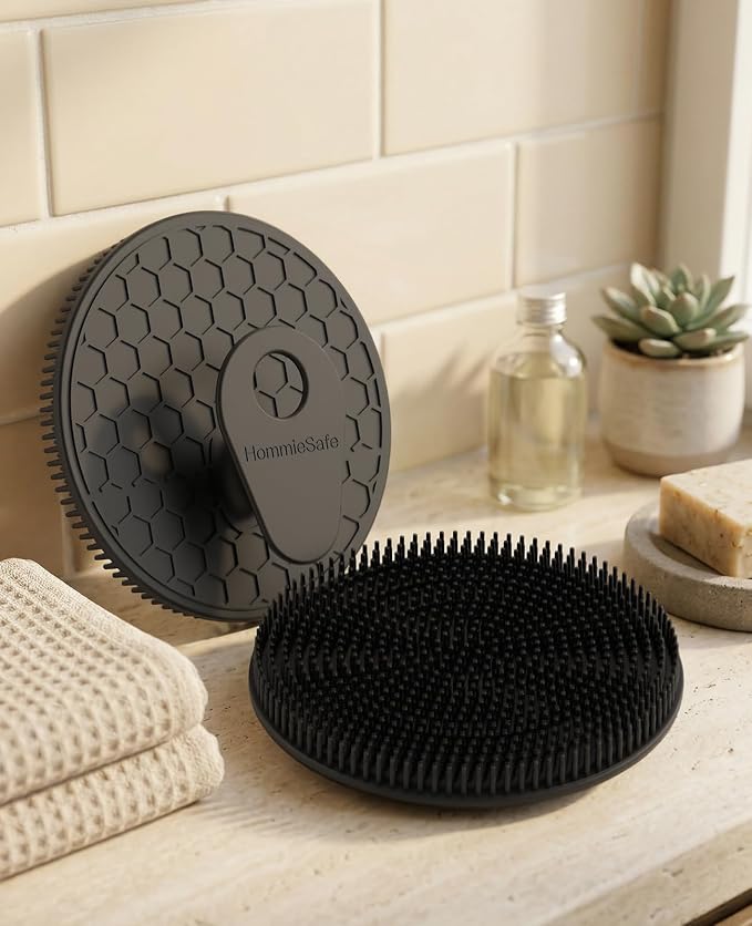 Soft Silicone Shower Brush Body Wash Bath Exfoliating Skin Massage Scrubber - Image 7