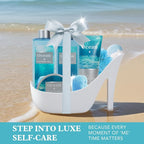 Spa Luxetique Gifts for Women High Heel Gift Set for Women 8pcs Ocean Breeze - Image 7