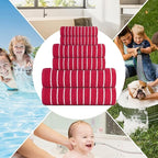 CASA COPENHAGEN Ecstatic 6Pcs 100% Egyptian Cotton Large Designer Towels Gift - Image 6
