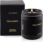 Lulu Candles | Palo Santo | Wood Wick | Luxury Scented Soy Jar Candle | Hand by LULUCANDLES