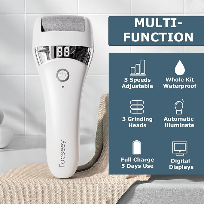 Upgraded Electric Foot Callues Remover, Portable Electric Foot Files - Image 3