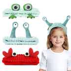 WLLHYF 3 Pack Spa Headband Face Wash Hairband Facial Makeup Head Wraps Cartoon - Image 8