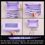 Nail Tool Sterilizer Box Plastic Disinfectant Container - Image 4