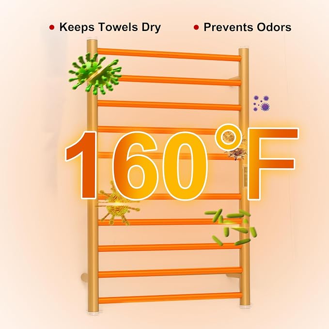 Electric Towel Warmer Rack, Heating Towel Warmer, Timer & Temperature Control - Image 4
