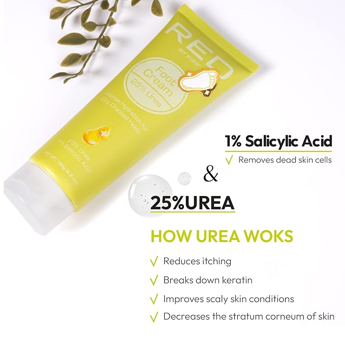 Red by Kiss 25% Urea Foot Cream- Ultra Hydrating Foot Cream - Image 3