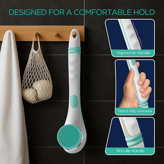 VOYOR Electric Silicone Body Scrubber, Back Scrubber - Image 4