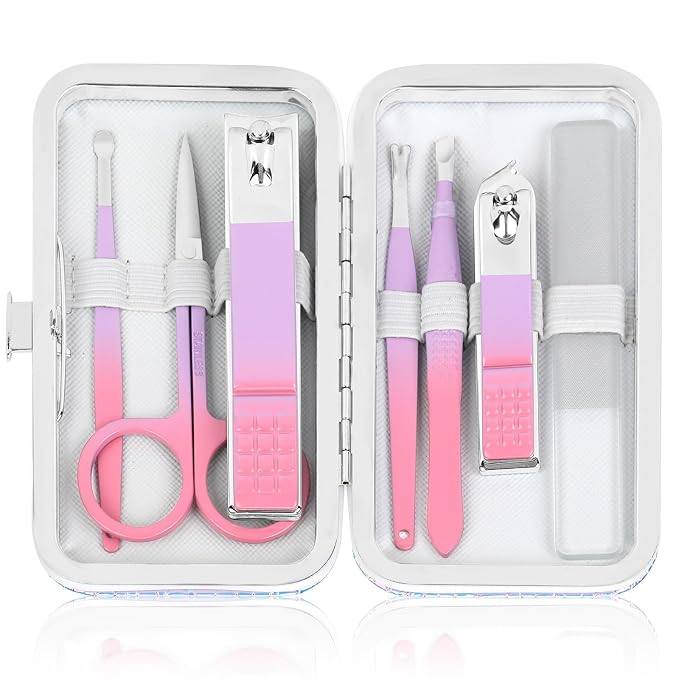 Women's Nail Clipper Set Travel Manicure Kit by fenlebeneil