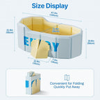 Portable Foldable Bathtub, Freestanding Bathtub No Installation, Bathroom SPA - Image 3