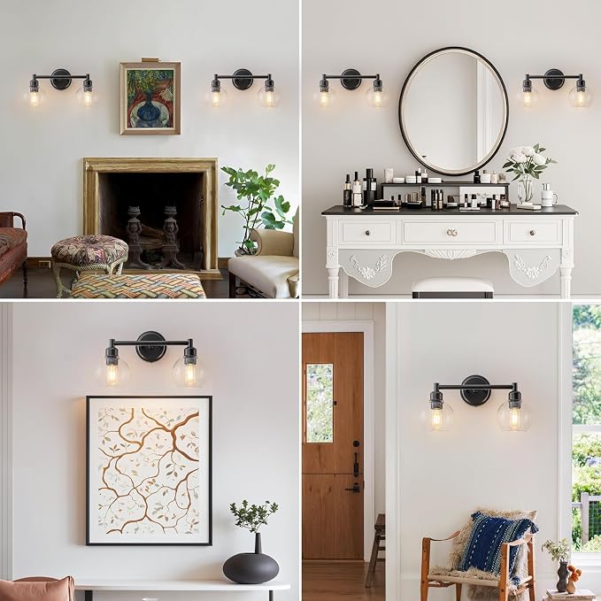 Bathroom Light Fixtures, 2-Light Modern Bathroom Vanity Light, Wall Lights Over - Image 7
