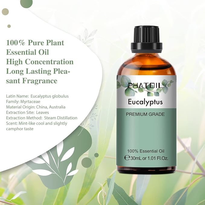 PHATOIL Eucalyptus Essential Oil 30ML, Pure Eucalyptus Essential Oils - Image 2