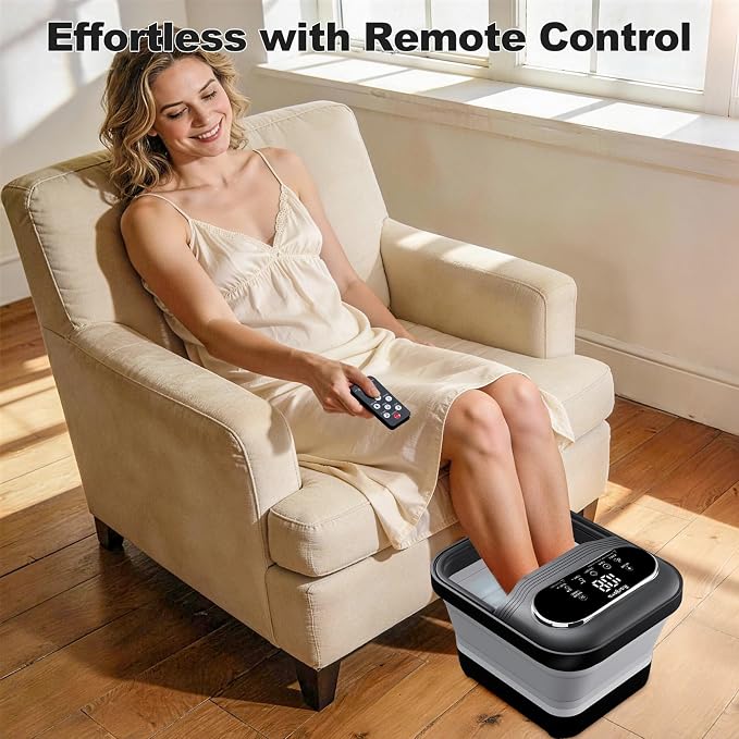 Ranjova Collapsible Foot Spa Electric Rotary Massage, Foot Bath - Image 2