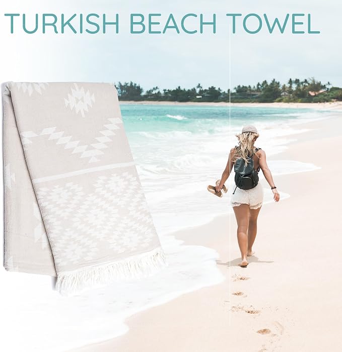 Premium Turkish Beach Towel – 100% Natural Cotton, Quick Dry, Sand Free - Image 7