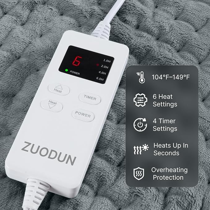Heating Pad for Back & Period Cramps, Christmas Birthday Gifts for Women - Image 4
