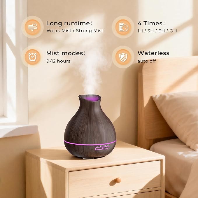 BZseed Aromatherapy Essential Oil Diffuser, 550ml Ultrasonic Fragrant Oil Large - Image 5