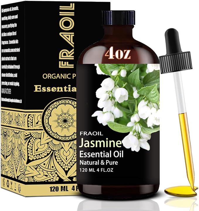 Jasmine Essential Oil, Jasmine Oil 4 Fl Oz 120ML by FRAOILESSENTIALOIL