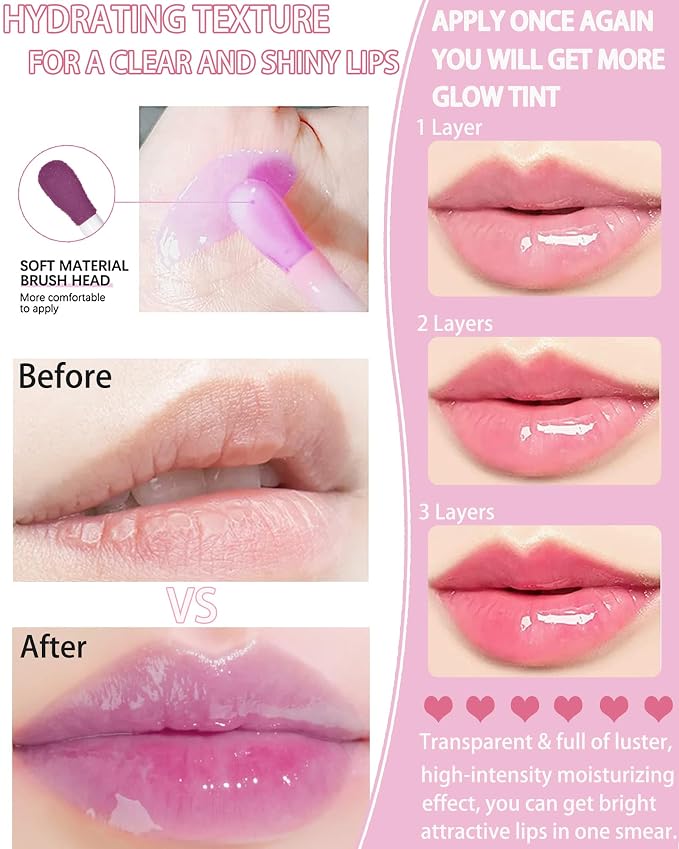 Glow Reviver Lip Oil Moisturizing Lip Gloss - Image 5