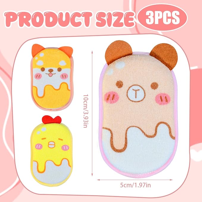 Baby and Kids Bath Loofah Sponge, Soft and Absorbent Toddler Exfoliating Body - Image 6