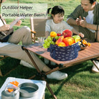 Foot Bath Basin, 13.8 Diameter, 7.5 inches high Portable Travel Collapsible - Image 5