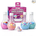 Kids Bath Bombs Powder with Mini Unicorn Inside – Bubble Bath by Zenseme