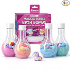 Kids Bath Bombs Powder with Mini Unicorn Inside – Bubble Bath by Zenseme