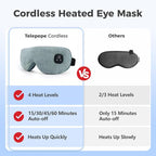 Heated Eye Mask for Dry Eyes, Cordless Warm Eye Compress - Image 2