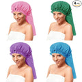 ELEBOX 4 Pack Extra Large Shower Cap by ELEBOX