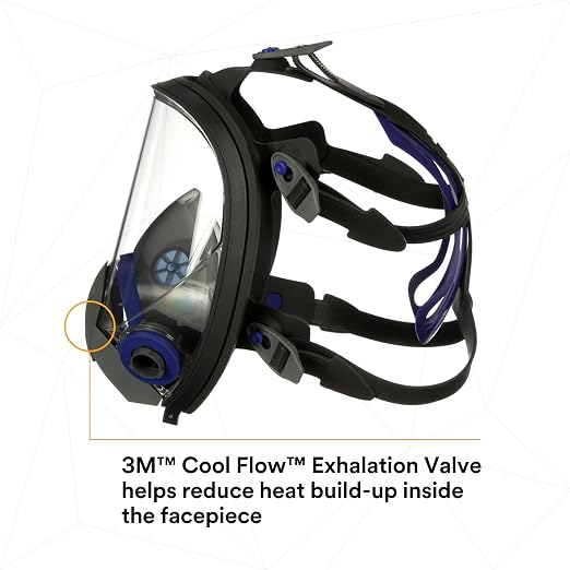 3M Ultimate FX Full Facepiece Reusable Respirator, Six-Strap Harness - Image 10