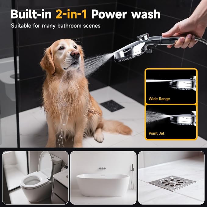 Dual Filtered Shower Head with Magnetic Handheld - Image 6