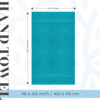 White Classic Luxury Aqua Hand Towels - Image 4