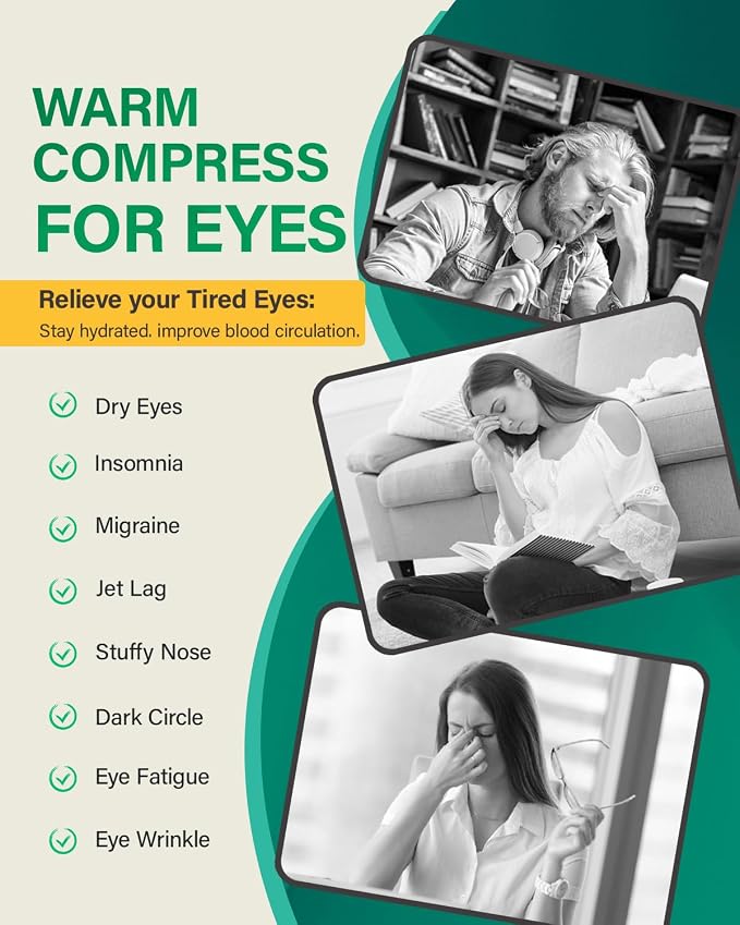 ProCIV 20-Pack Steam Eye Masks for Dry Eyes, Warm Eye Mask, Relief Fatigue & - Image 5