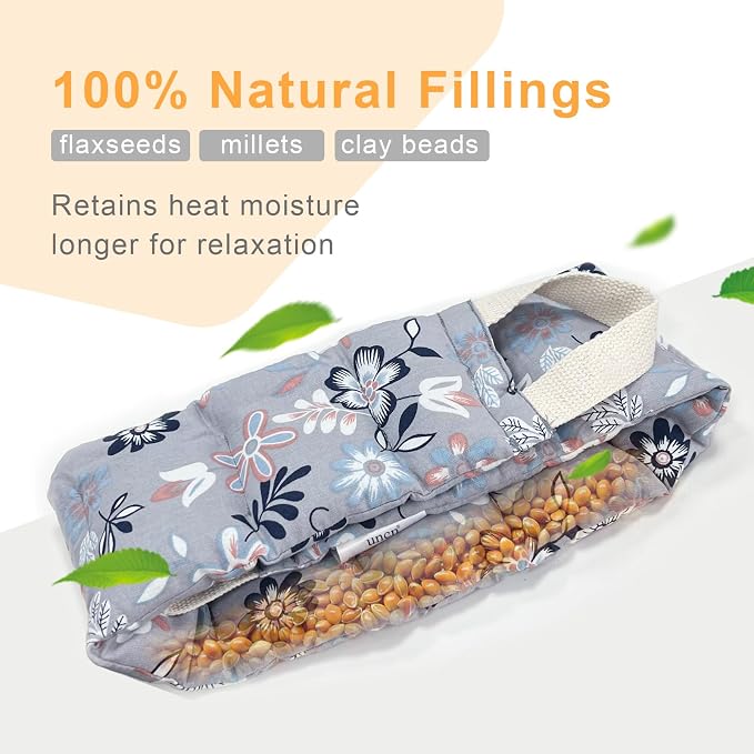 UNCN Long Wide Heating Pad for Neck and Shoulders Back 33x5.9in Microwavable - Image 5