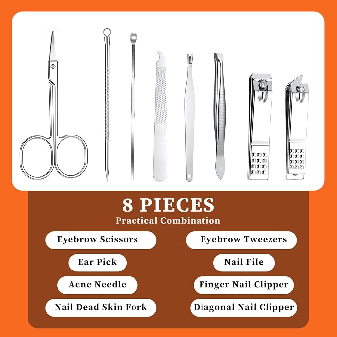 12 Set Bulk Manicure Kit Nail Set Stainless Steel Pedicure Professional Nail - Image 4