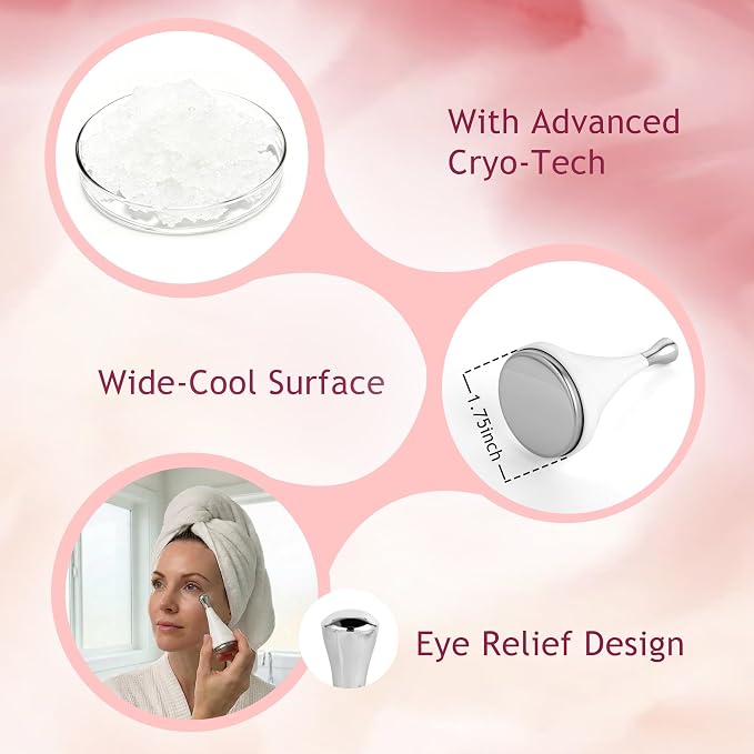 Ice Globes Facial rollers for Face Eyes, Aluminum Face Beauty Cryo tools for - Image 8