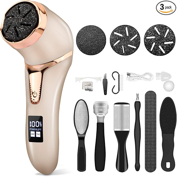 Callus Remover for Feet, Portable Pedicure Kit Foot File Callus Remover by Hoxida