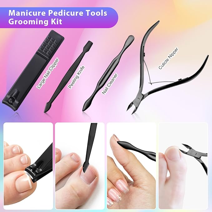 CGBE Nail Clippers Set, Manicure Set Pedicure kit - Image 5