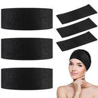 128 Pieces Disposable Spa Facial Headbands Stretch Non Woven Facial Headbands by PINKXHY
