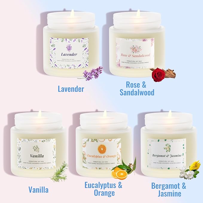 BlissfulOasis Scented Candles, Long-Lasting Candles - Image 3