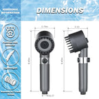 CWPW Filtered Shower Head with Handheld High Pressure 4 Spray Showerhead with - Image 8