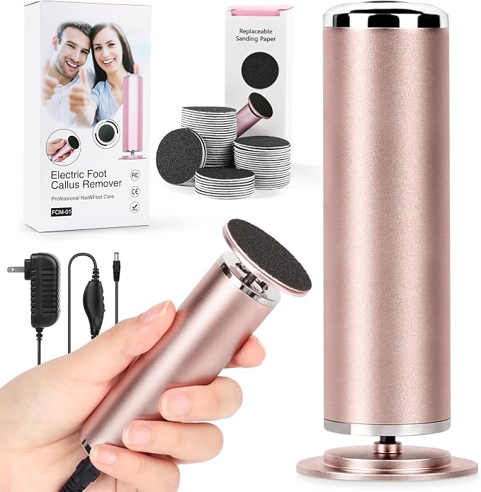 Electric Foot File Remover Callus: Profesional Pedicure Tool by WelcometovisitLIONVISON
