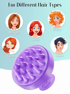 HEETA Scalp Massager Hair Growth, Soft Silicone Scalp Scrubber Shampoo Brush - Image 6