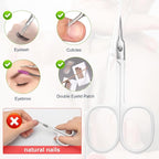 CGBE Cuticle Scissors Extra Fine Curved Blade, Super Slim Manicure Scissors - Image 5