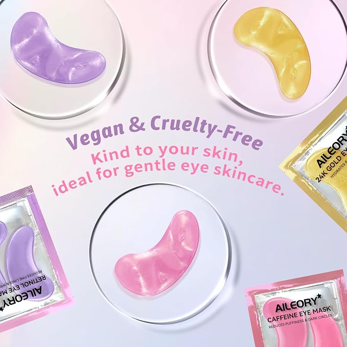 AILEORY Under Eye Patches for Dark Circles, Fine Lines, Eye Mask Set - Image 6